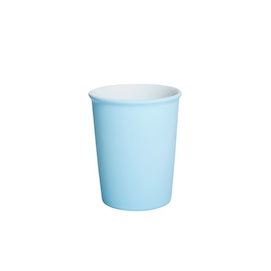 Pale blue latte cup